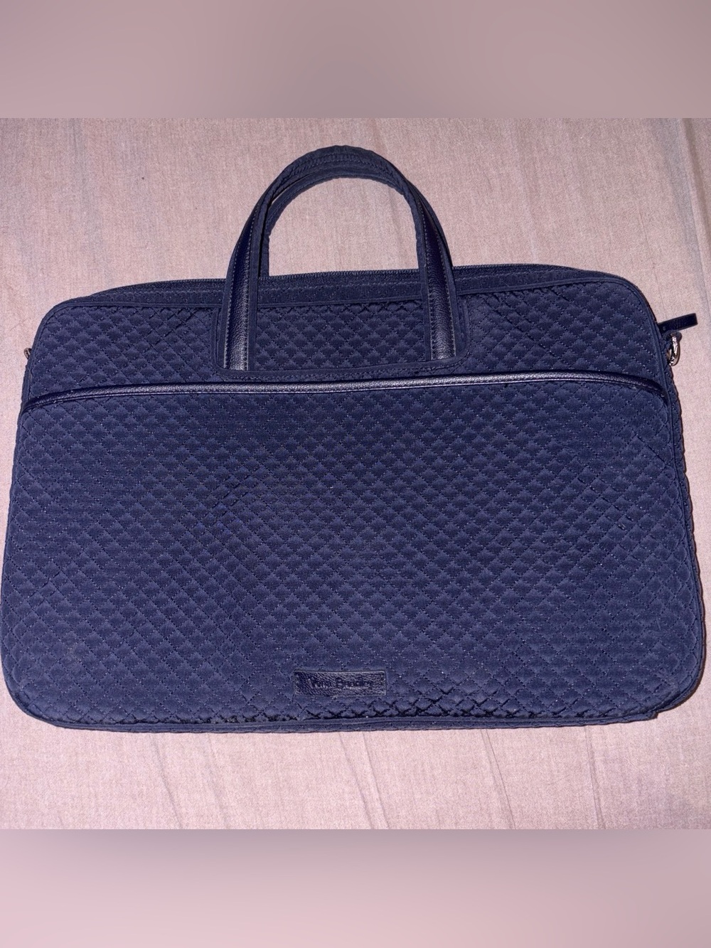 Quilted Navy Laptop Briefcase - VERA BRADLEY